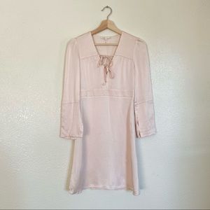 Maje Satin Rahon Crepe Mini Dress